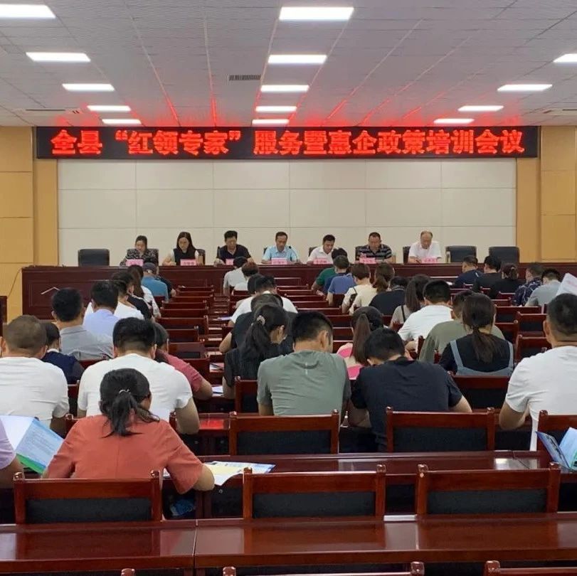 全县两新组织红领专家服务暨惠企政策培训会议召开